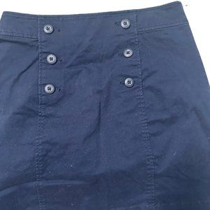 Loft navy blue denim skirt sz 6